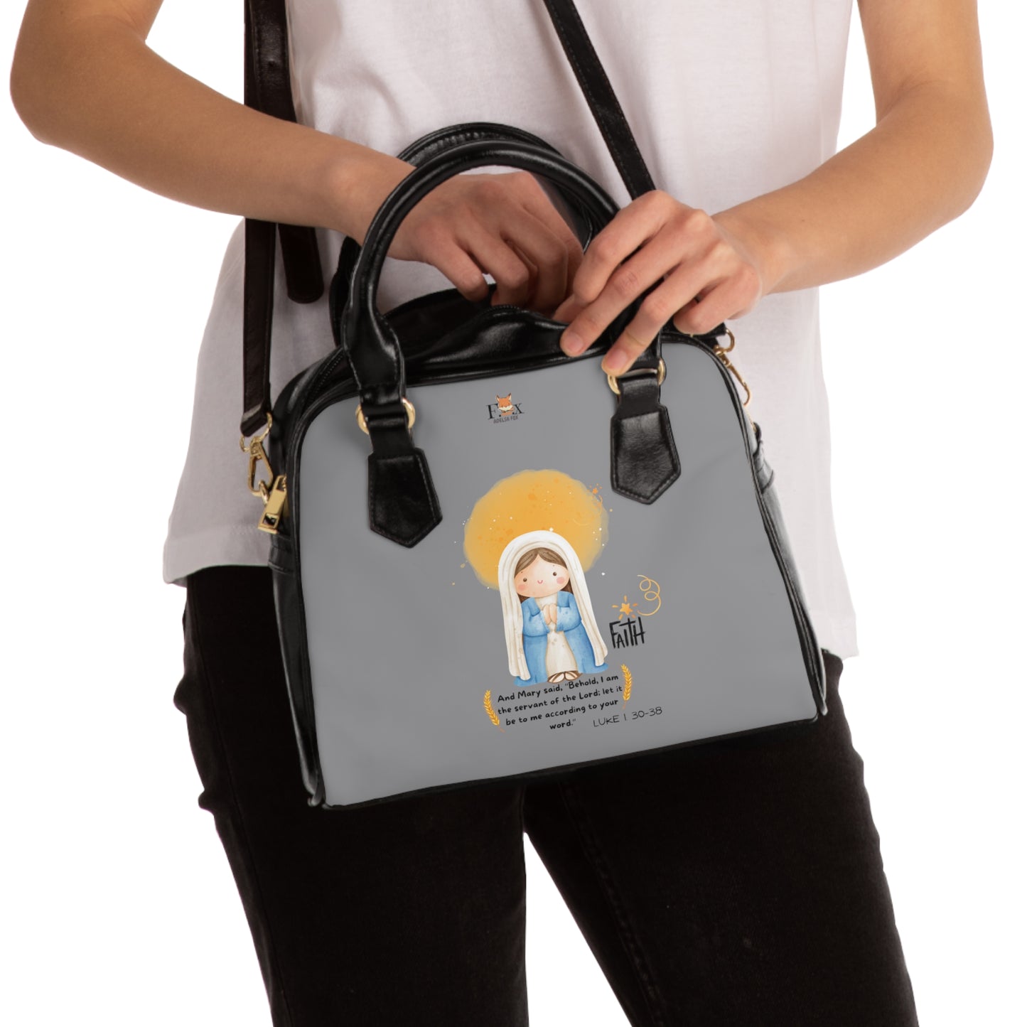 Mary and Faith- 2 design- Shoulder Handbag