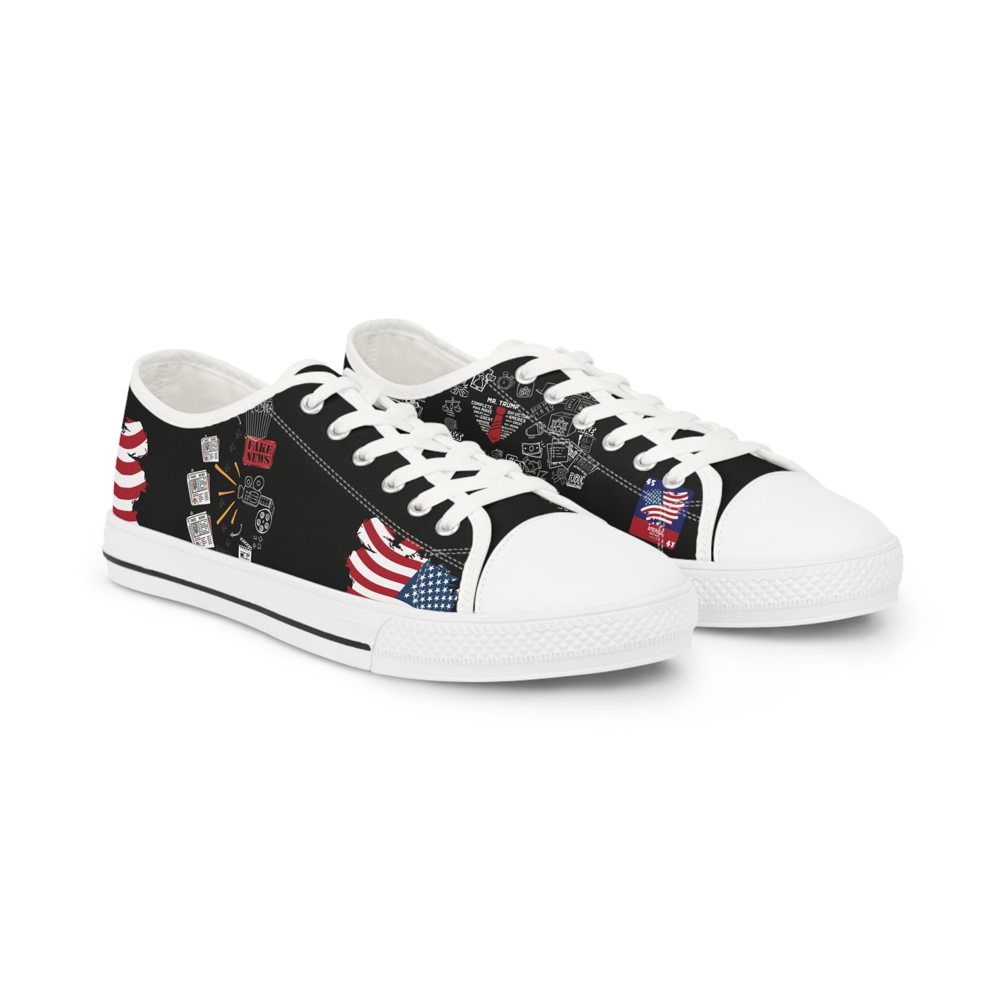 Donald Trump- President Edition - Black Background Men's Sneakers