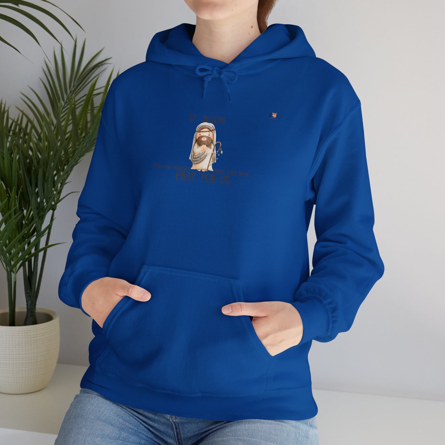 St-Joseph Pray For Us [Trilingual]-  Unisex Hoodie Sweatshirt