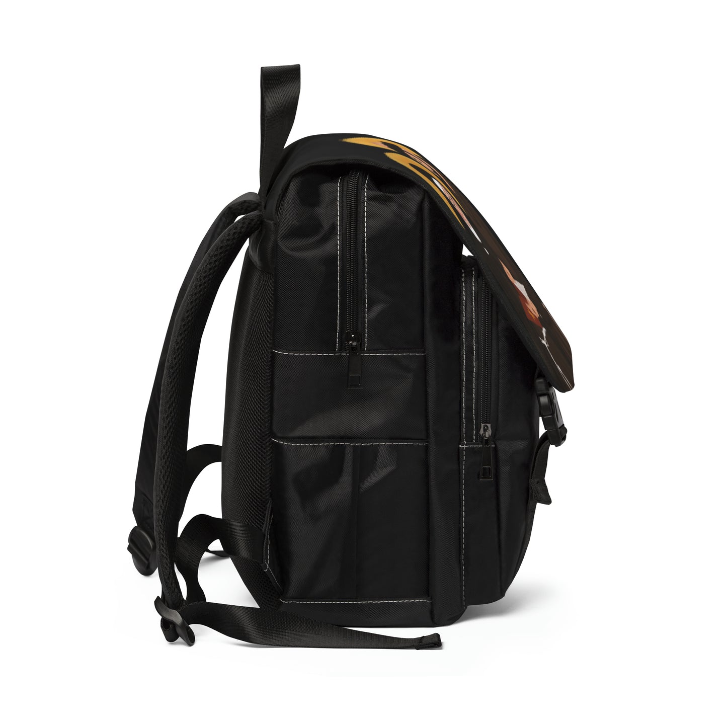 Unisex Shoulder Backpack -Saint Claire & Saint Francis Of Assisi