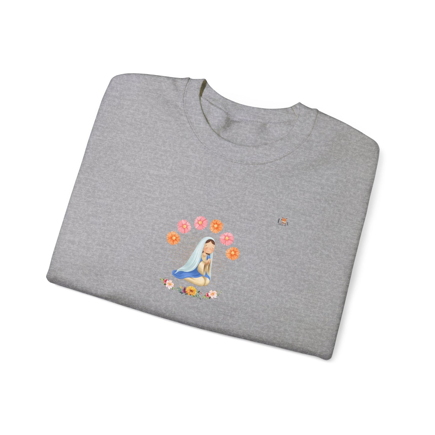 Europe- Mary Pray and Flowers- Unisex Crewneck Sweatshirt