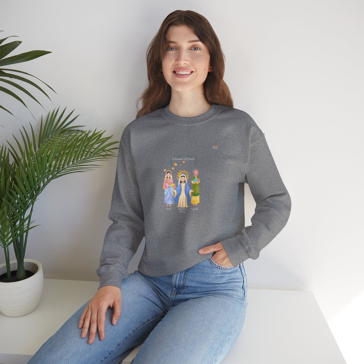 Women Of Faith- Unisex 2 sides -Crewneck Sweatshirt