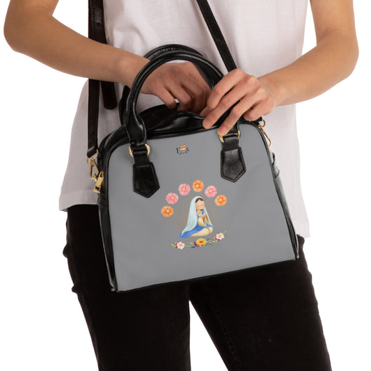 Mary and Flowers -Shoulder Handbag