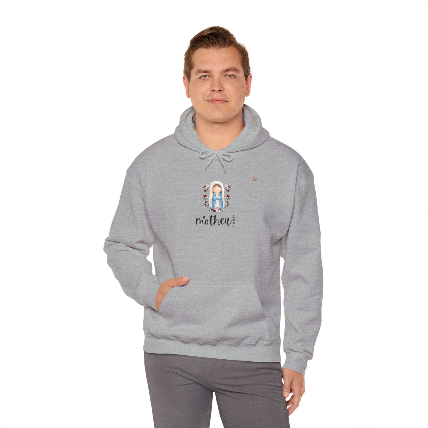 Mother Mary and Flowers-  Unisex Hoodie Sweatshirt