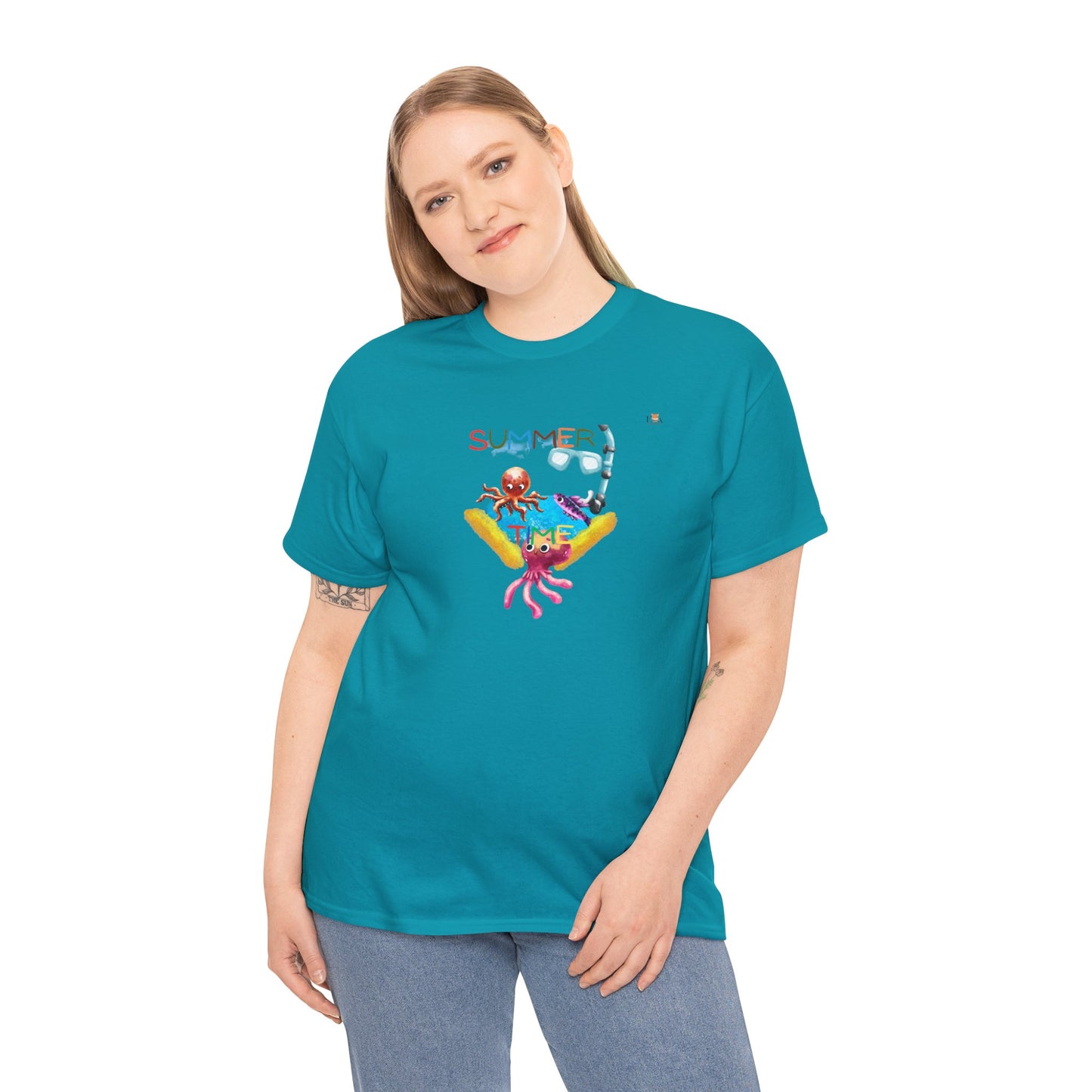 Summer and Octopus Good Time 1- T-Shirt