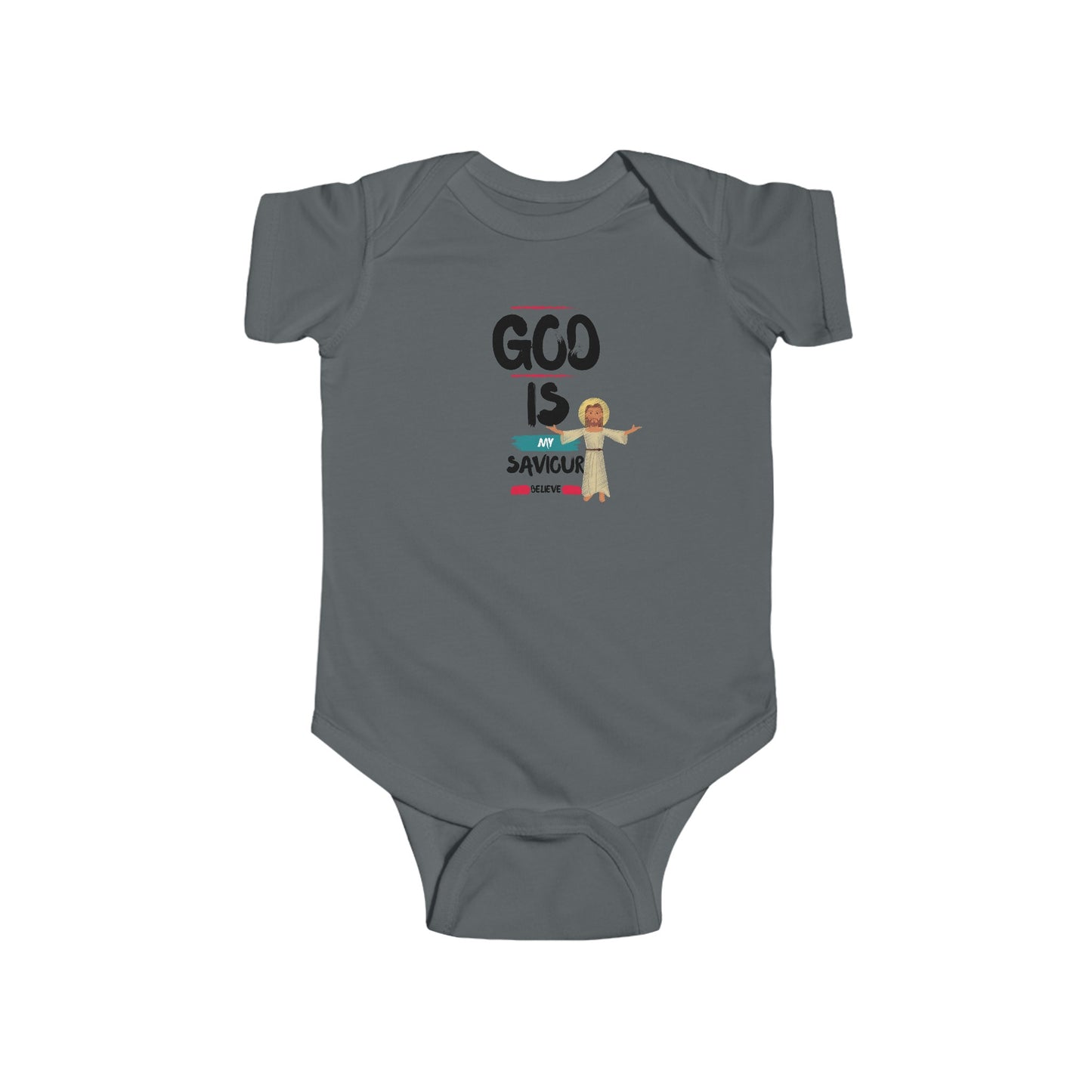 God is my saviour-  Unisex Infant Jersey Bodysuit