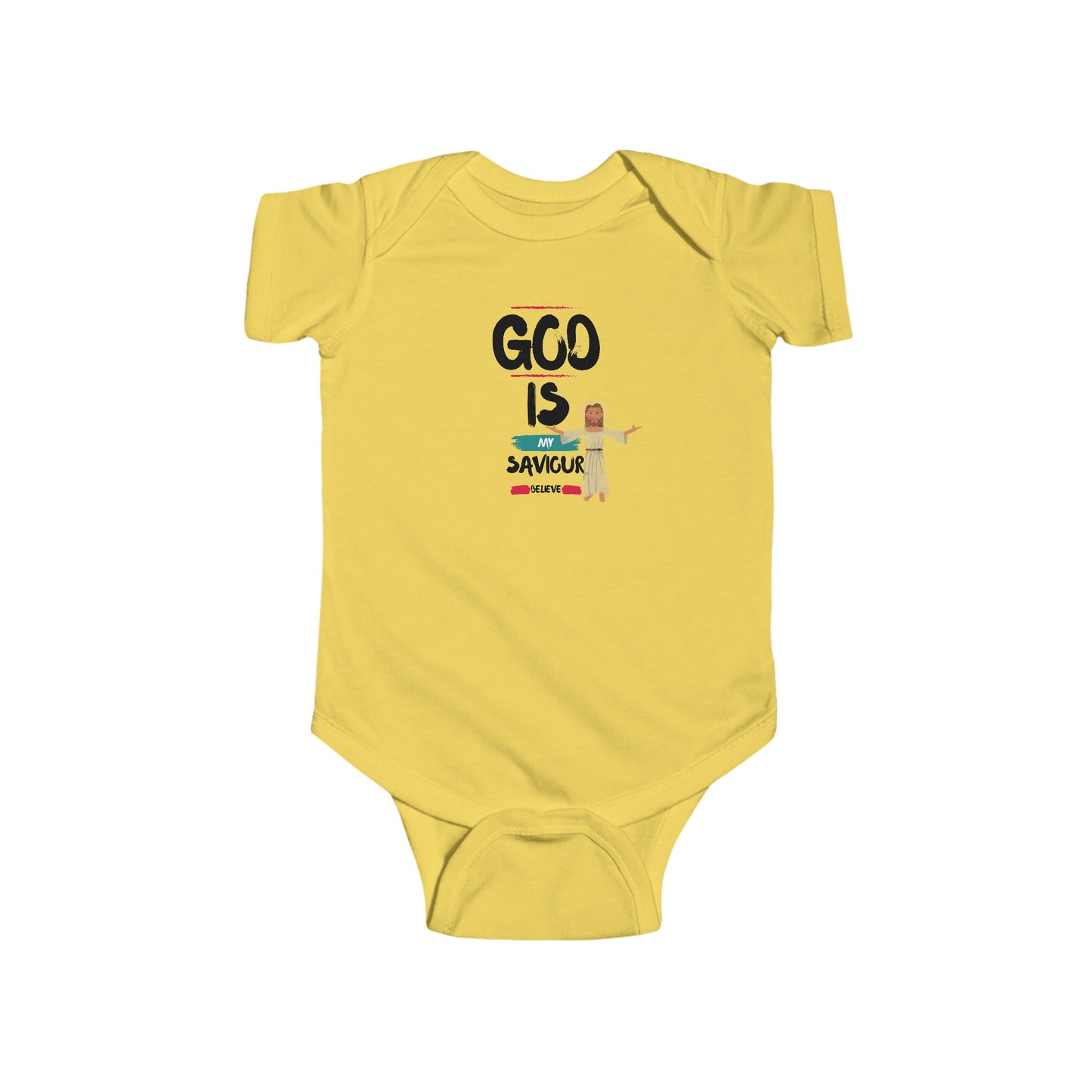 God is my saviour-  Unisex Infant Jersey Bodysuit