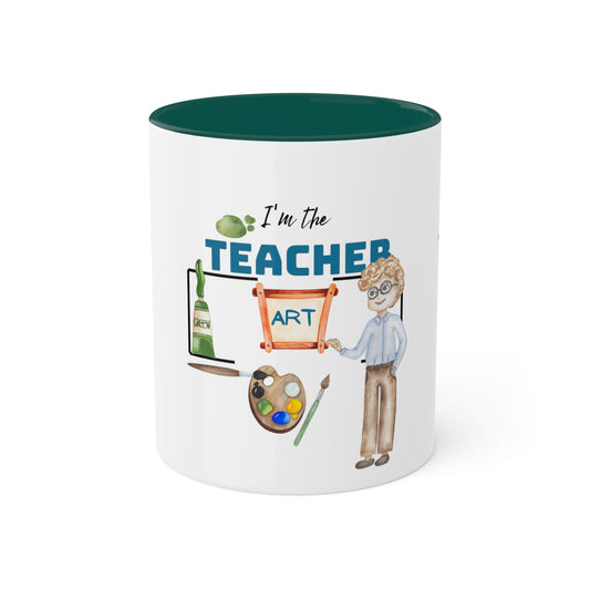 I'm The Teacher- Art man Colorful Mugs [2 colours], 11oz