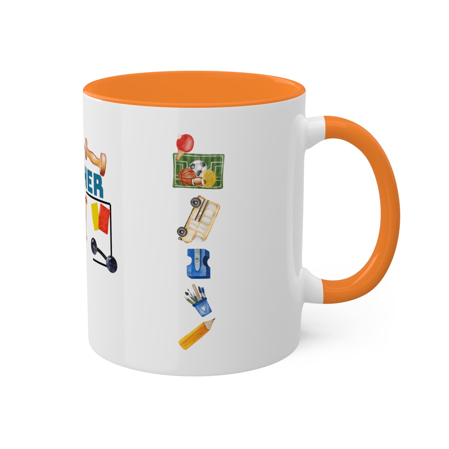 I'm The Teacher- Gym man Colorful Mugs [2 colours], 11oz