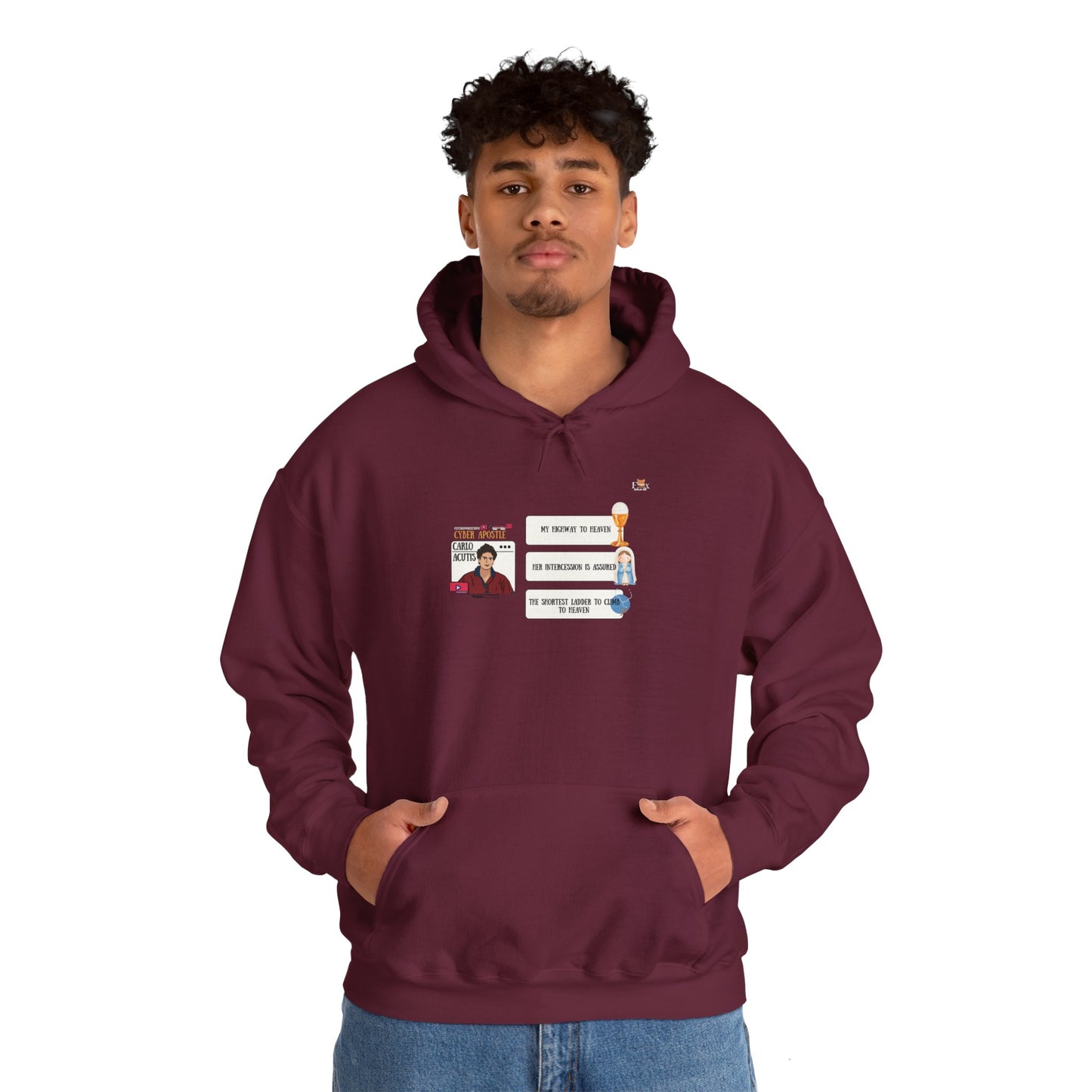 The Cyber Apostle Carlo Acutis -Hoodie Sweatshirt -Dark Colors