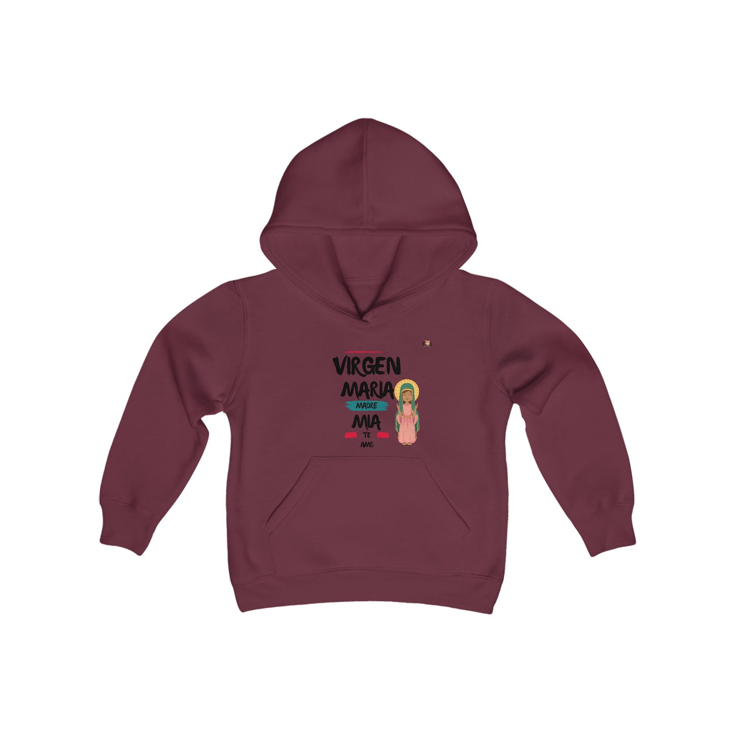 Virgen Maria Madre Mia Te Amo- Hooded Sweatshirt