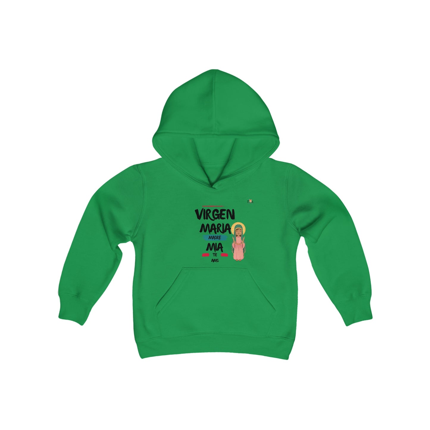 Virgen Maria Madre Mia Te Amo- Hooded Sweatshirt