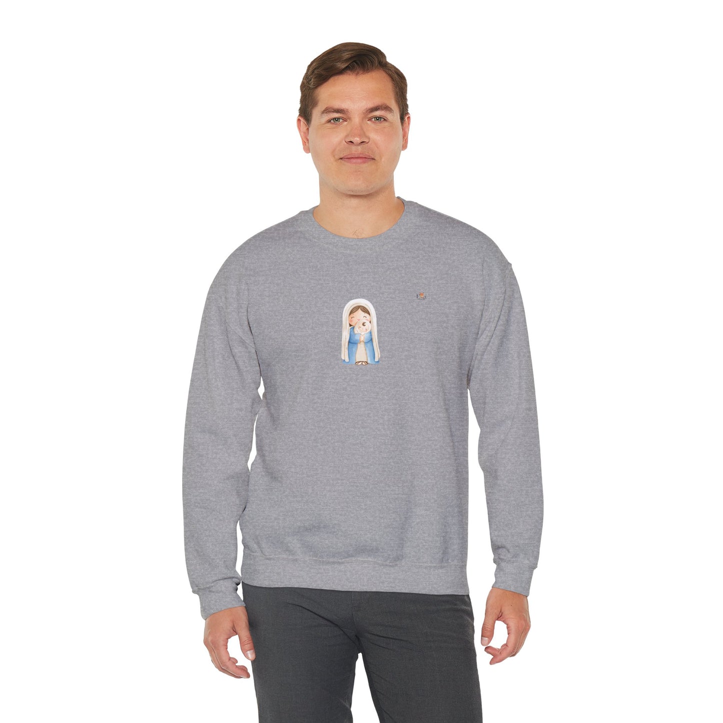 Mother Mary and Baby Jesus- Unisex Crewneck Sweatshirt