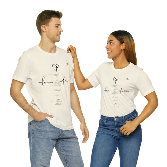 Love & Faith Jesus Cross-Unisex T-shirt