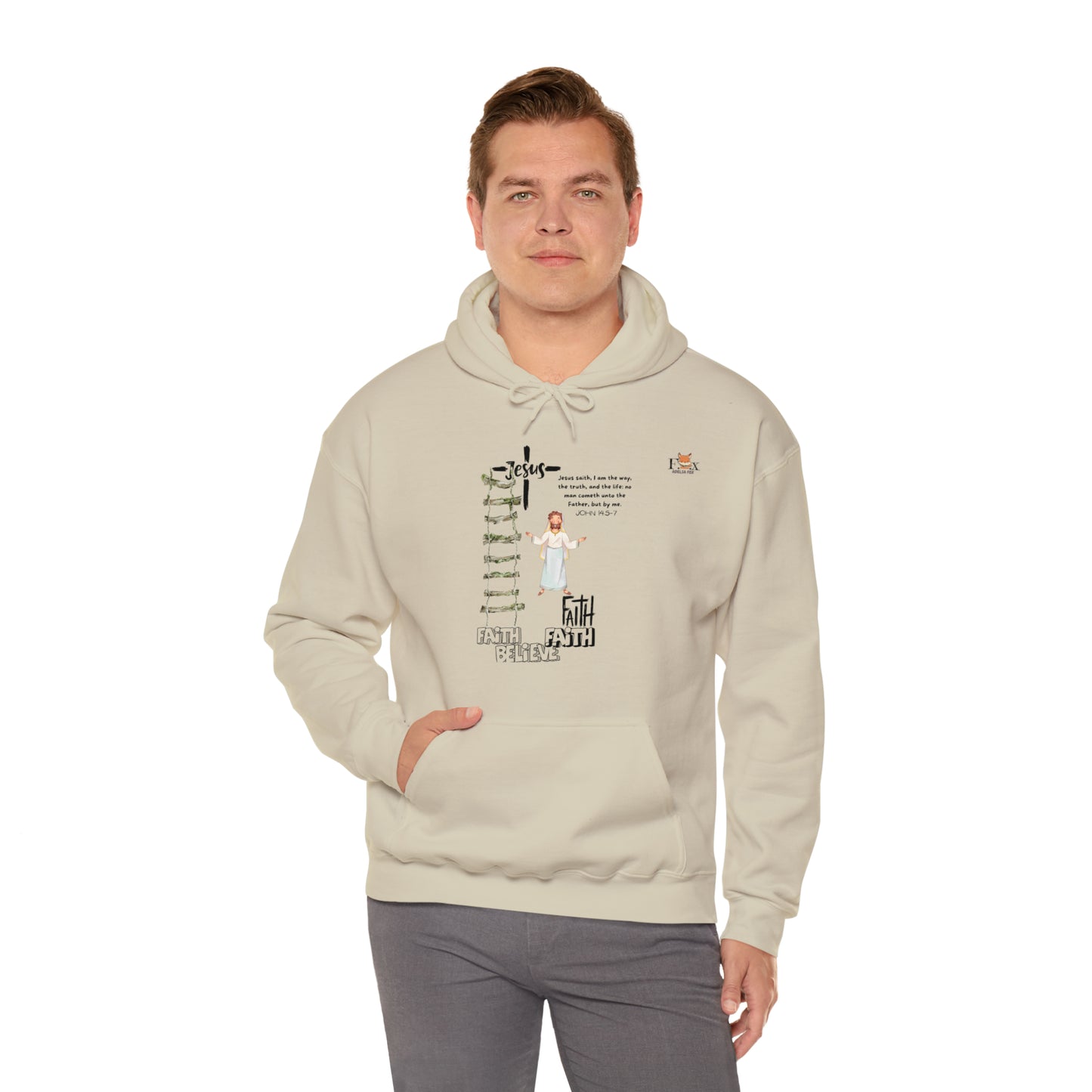 I am the way, the true and the life- Unisex Hooded Sweatshirt