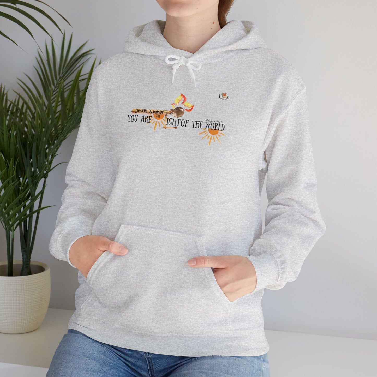 You are the light of the world [matches]-  Hoodie Sweatshirt
