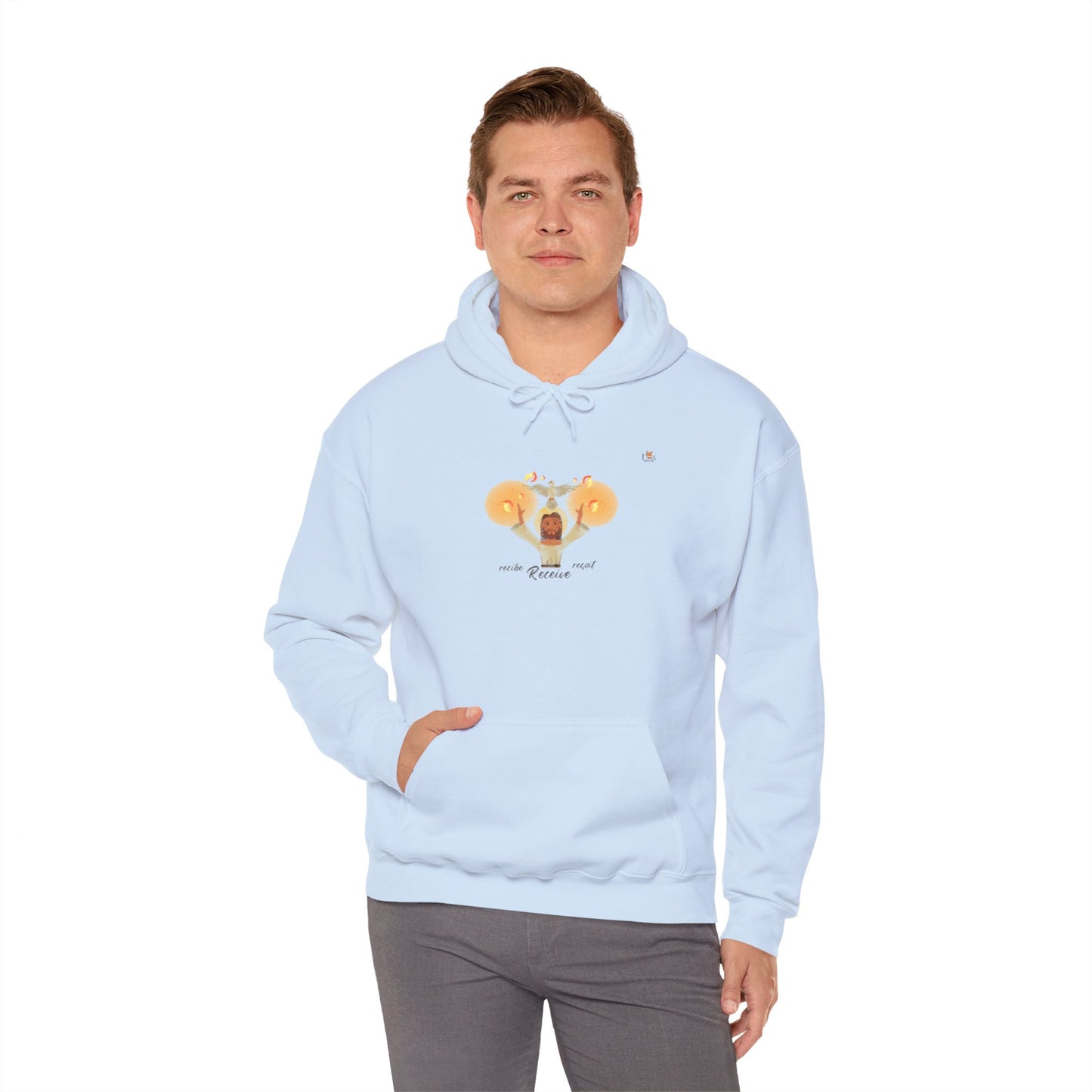 Receive the Holy Spirit [Trilingual]-Hoodie Sweatshirt