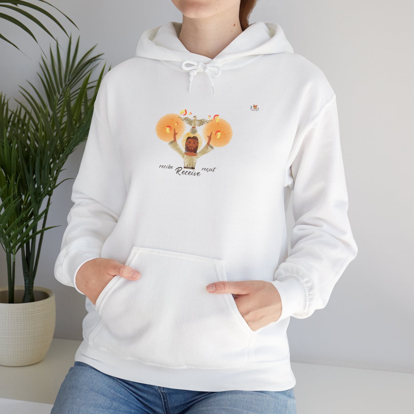 Receive the Holy Spirit [Trilingual]-Hoodie Sweatshirt