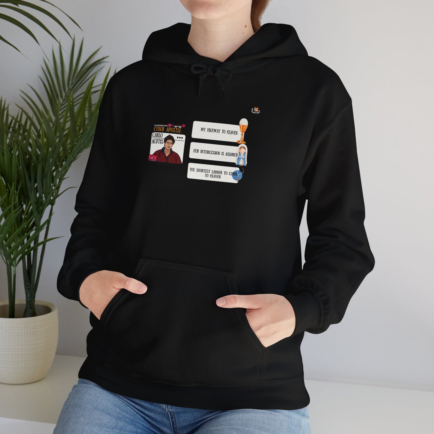 The Cyber Apostle Carlo Acutis -Hoodie Sweatshirt -Dark Colors