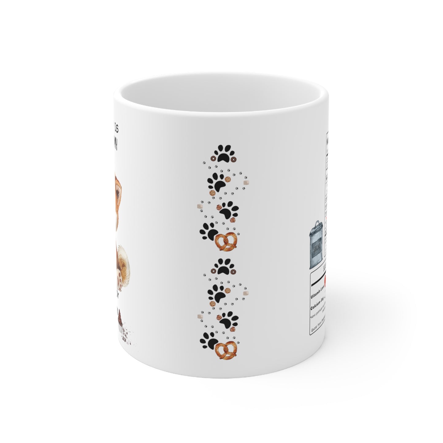 All i need is coffee and my dog - Akitalnu Ceramic Muffin Mug 11oz