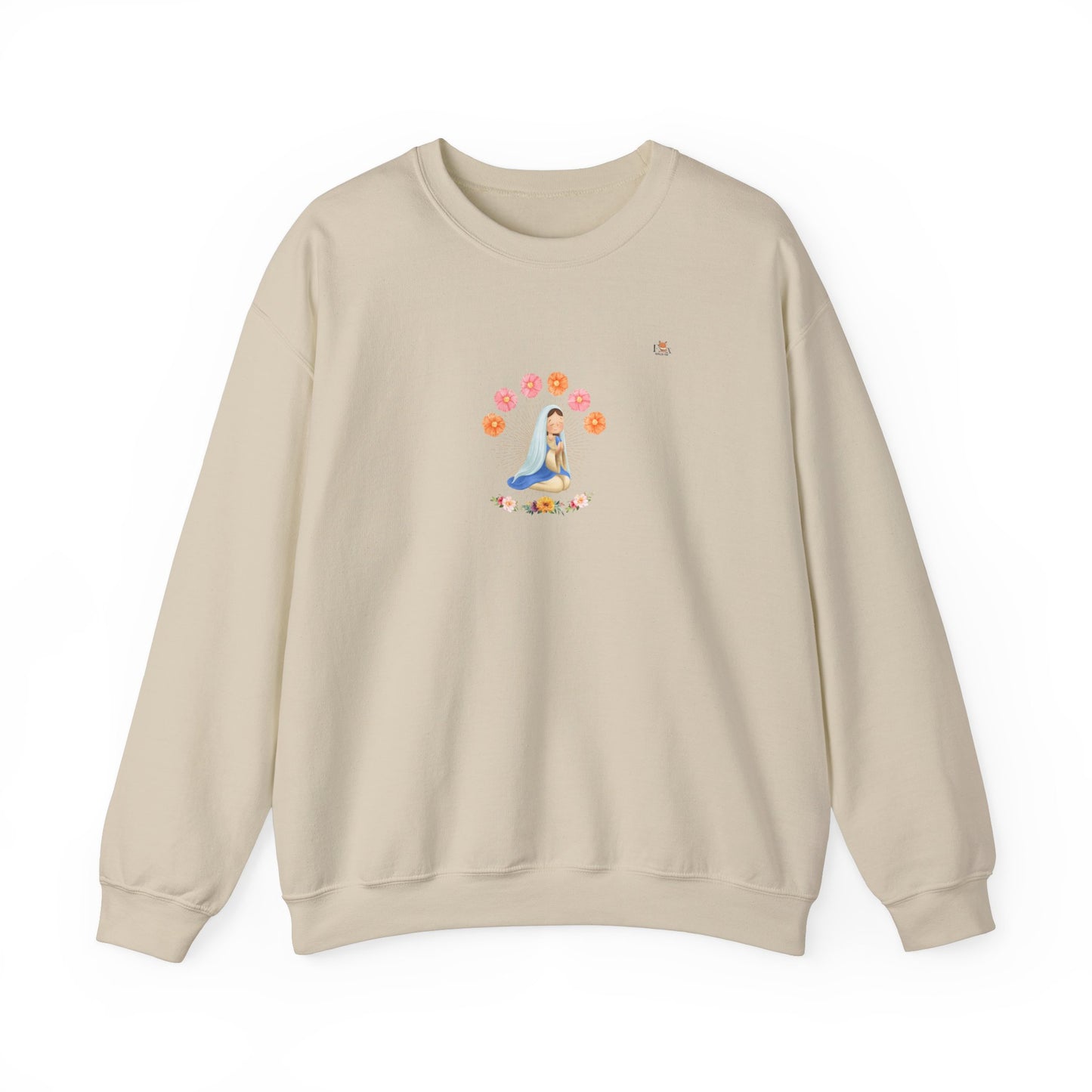 Europe- Mary Pray and Flowers- Unisex Crewneck Sweatshirt