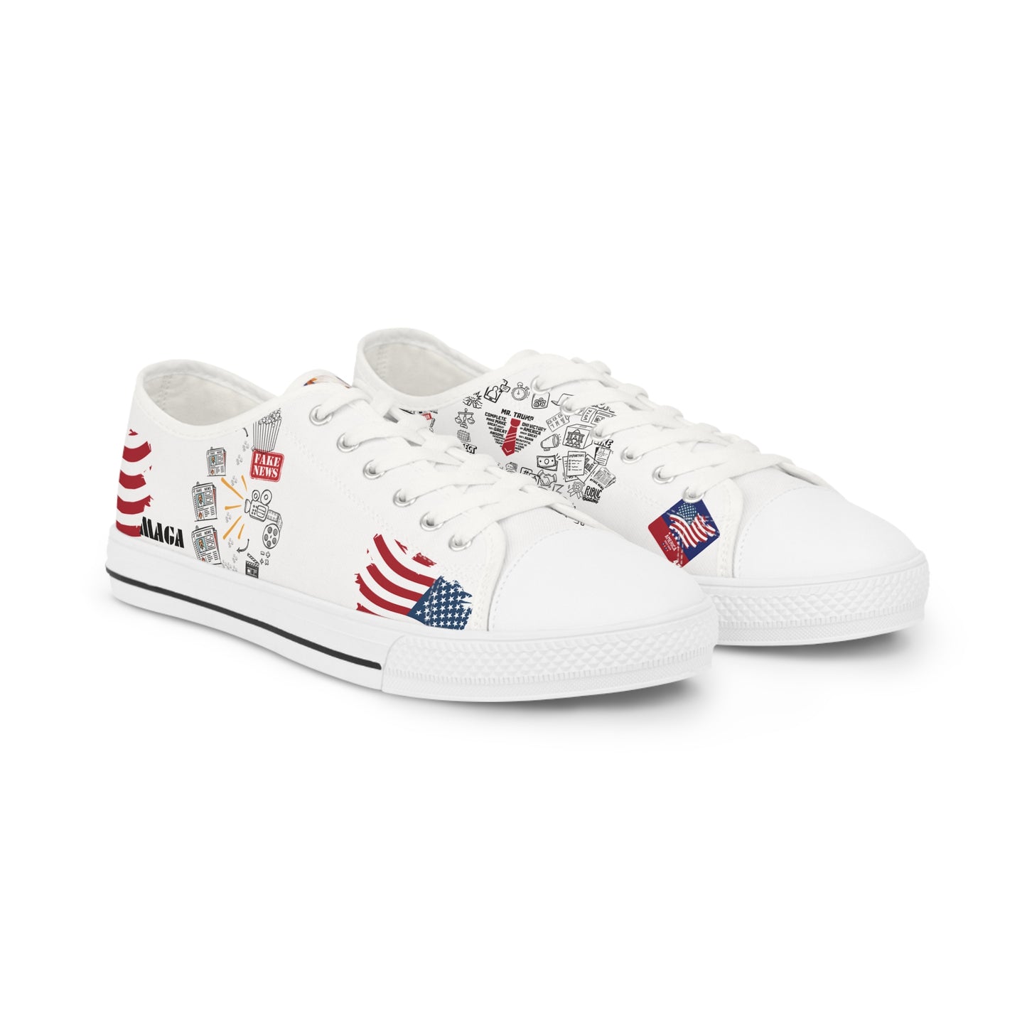 Donald Trump- President Edition - White Background Men's Sneakers