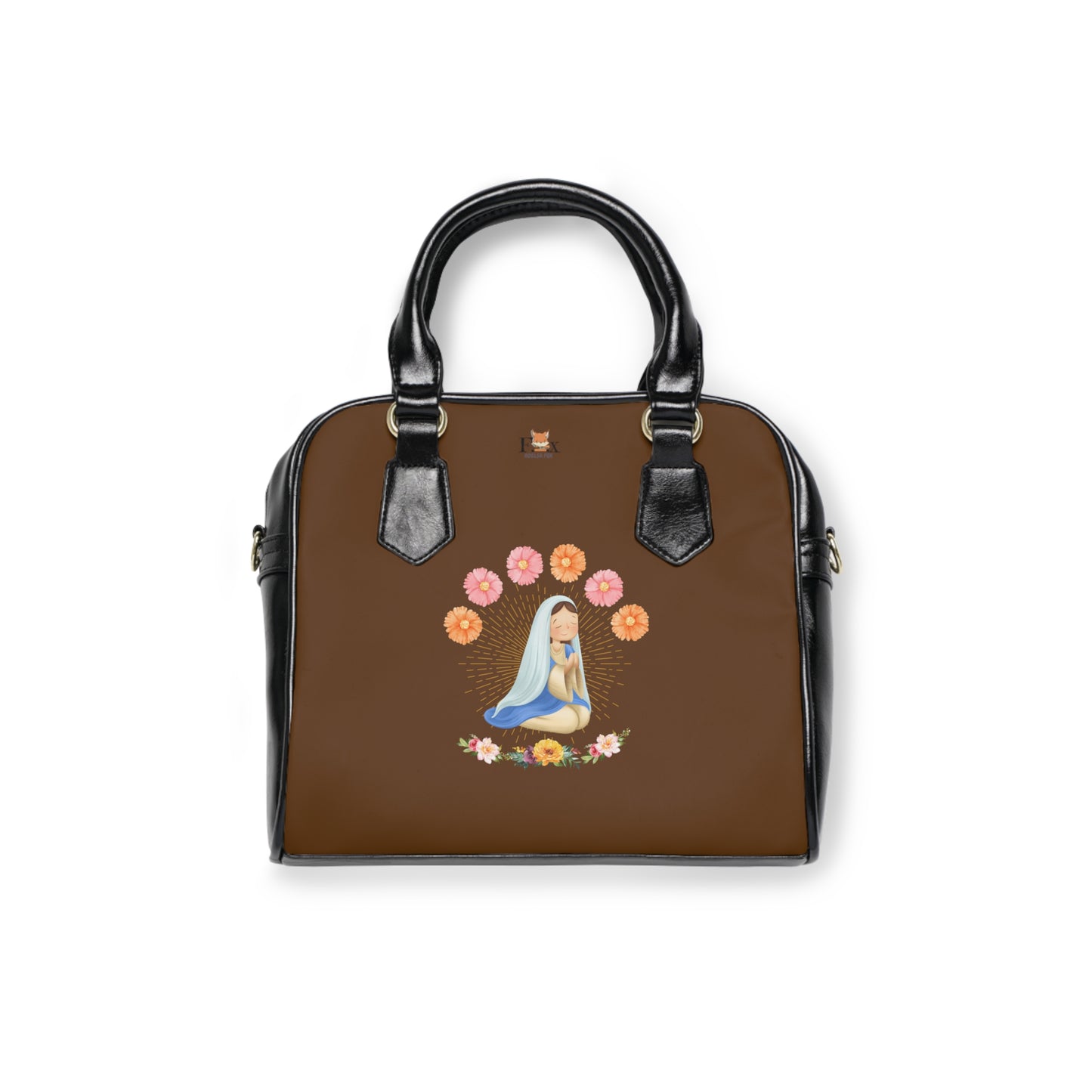 Mary and Flowers-Shoulder Handbag