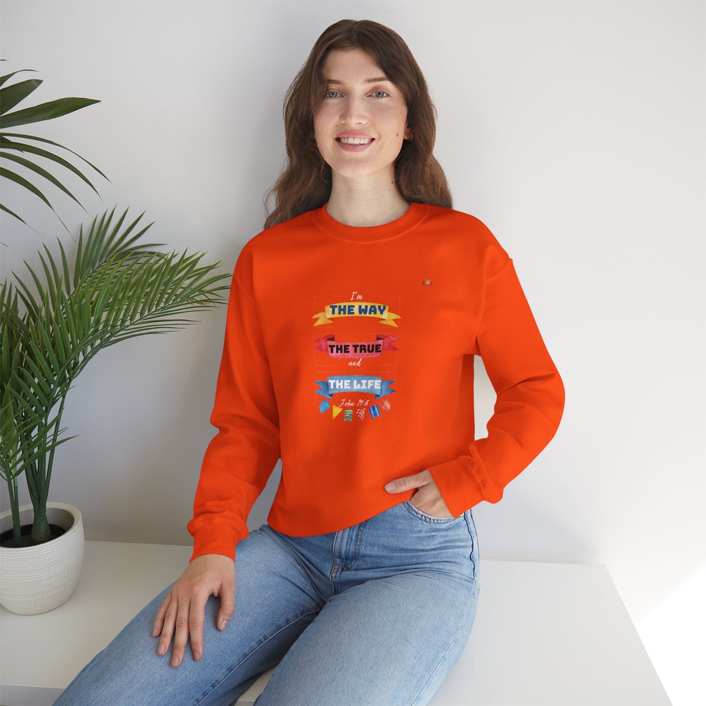 I Am The Way, The True and The Life - Unisex Crewneck Sweatshirt