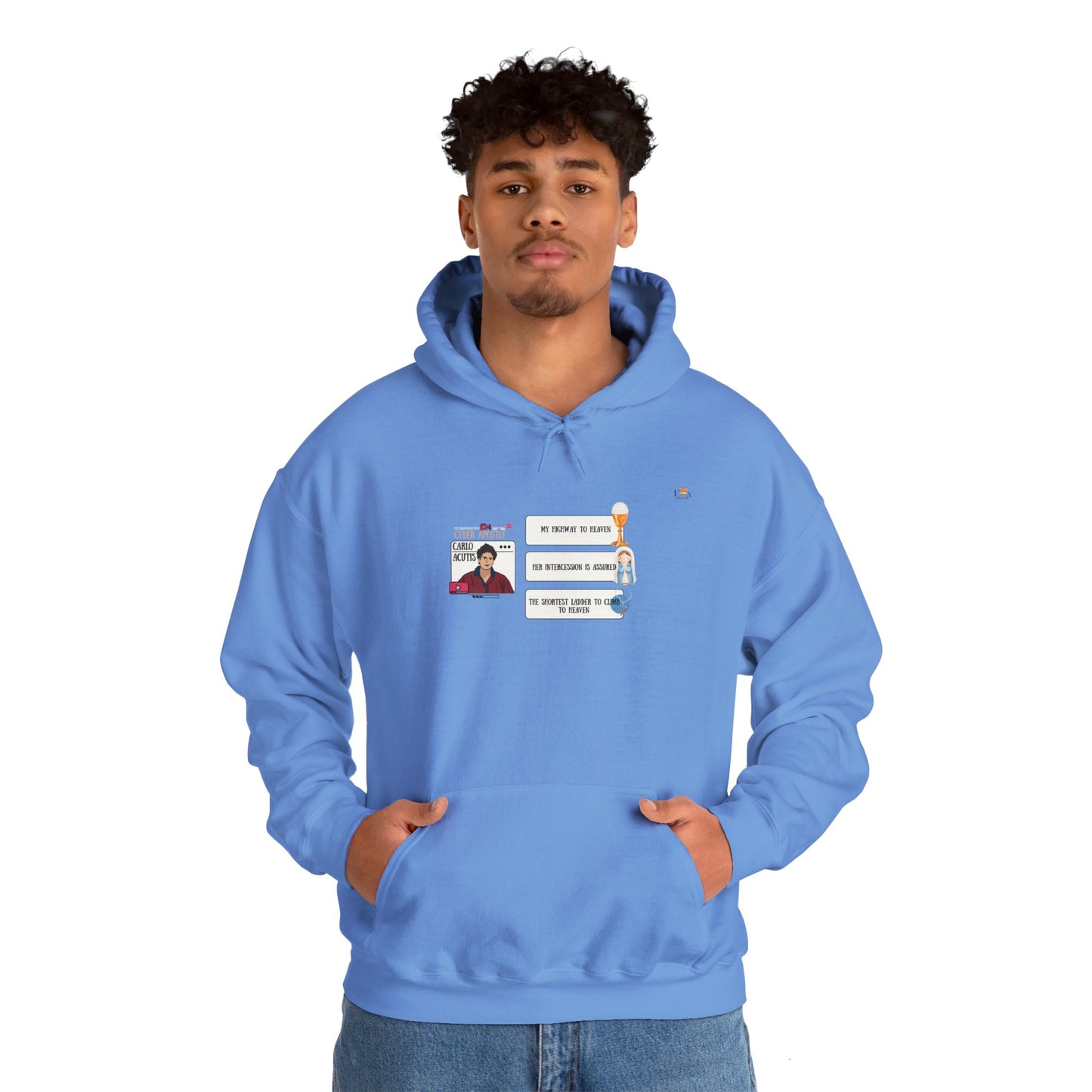 The Cyber Apostle Carlo Acutis -Hoodie Sweatshirt -Bright Colors