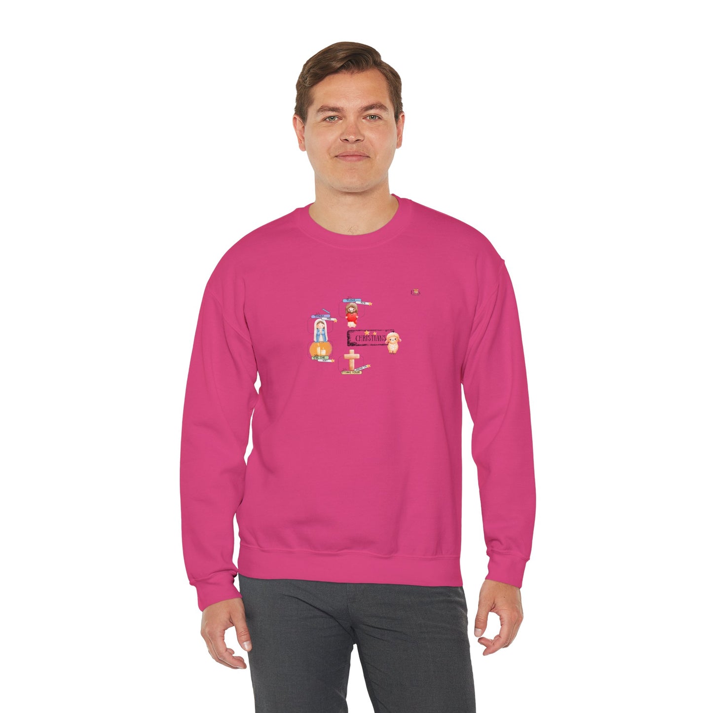 Christian Behavior [Lamb]-Bilingual [Eng-Fr]- Unisex Crewneck Sweatshirt