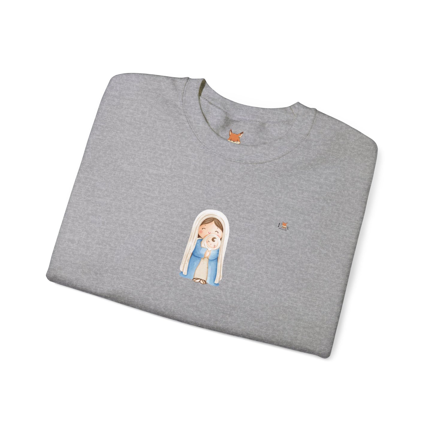 Mother Mary and Baby Jesus- Unisex Crewneck Sweatshirt