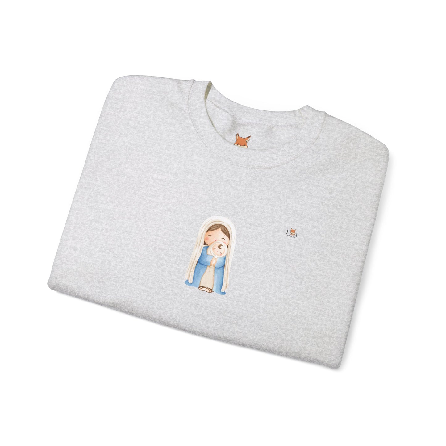 Mother Mary and Baby Jesus- Unisex Crewneck Sweatshirt