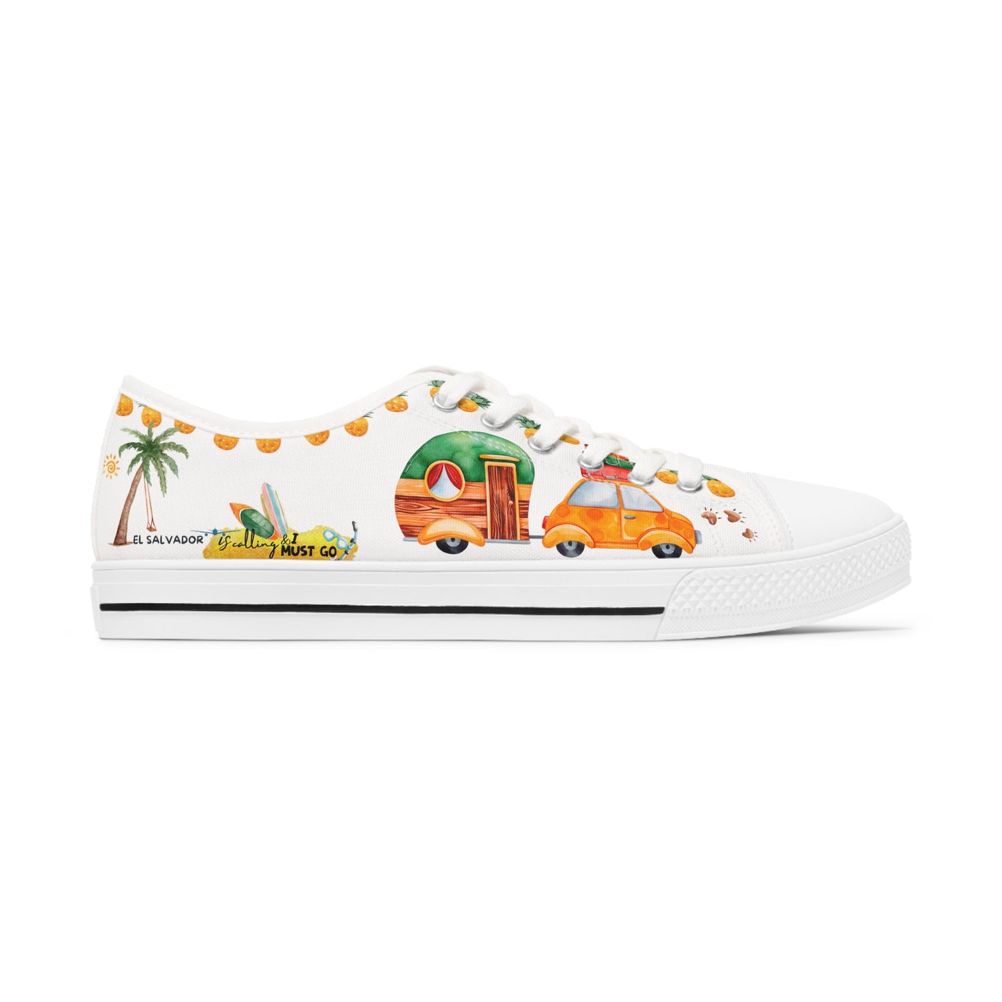 El Salvador is calling & i must Go- Travel Edition - White Background Sneakers