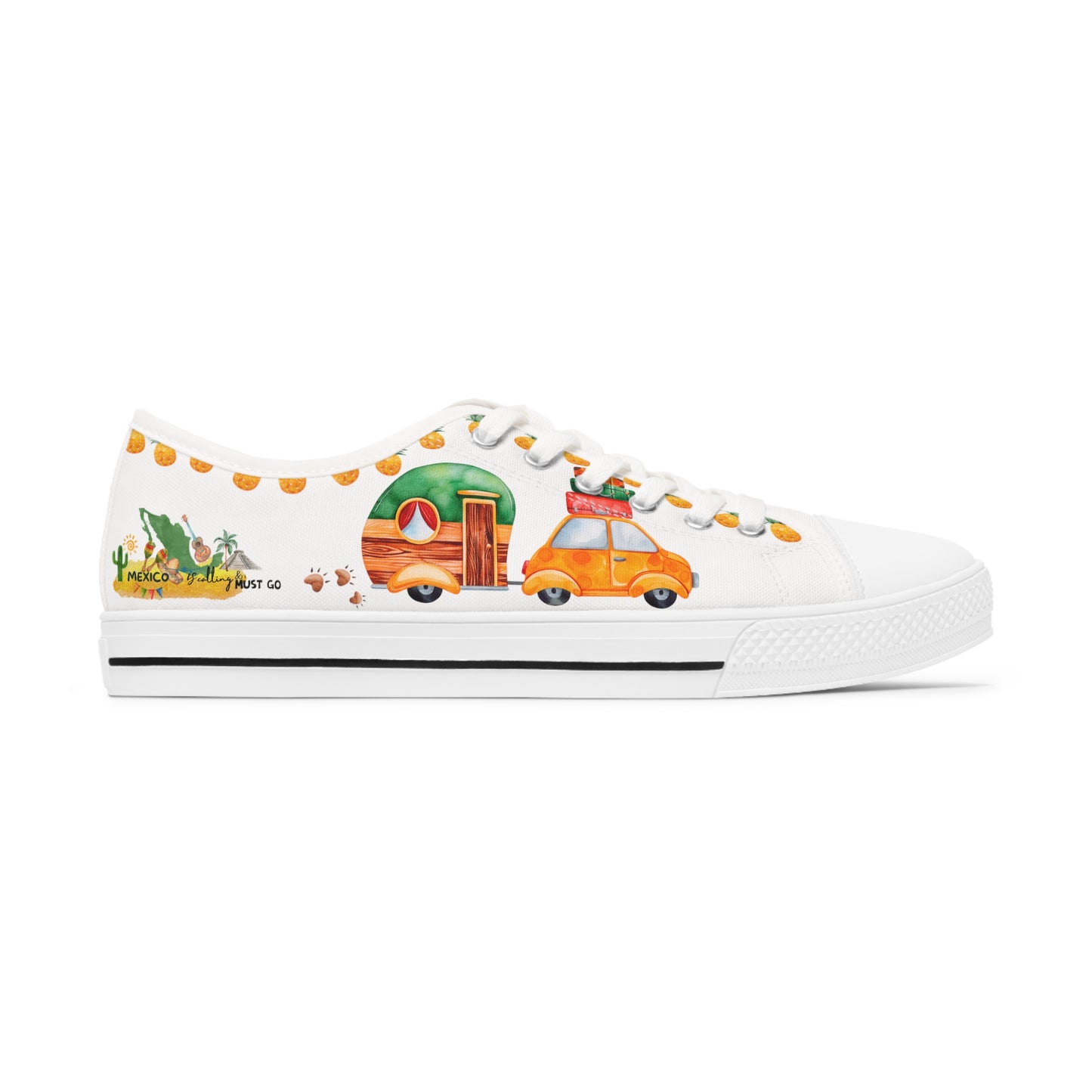 Mexico is calling & i must Go- Travel Edition - White Background Sneakers