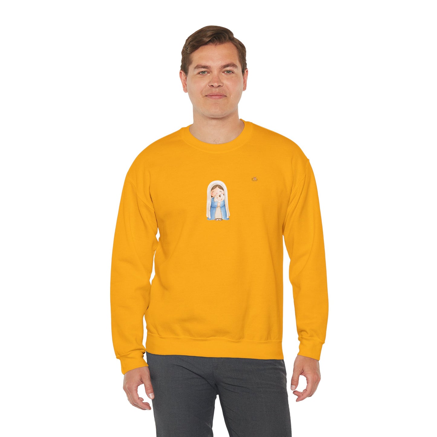 Mother Mary and Baby Jesus- Unisex Crewneck Sweatshirt