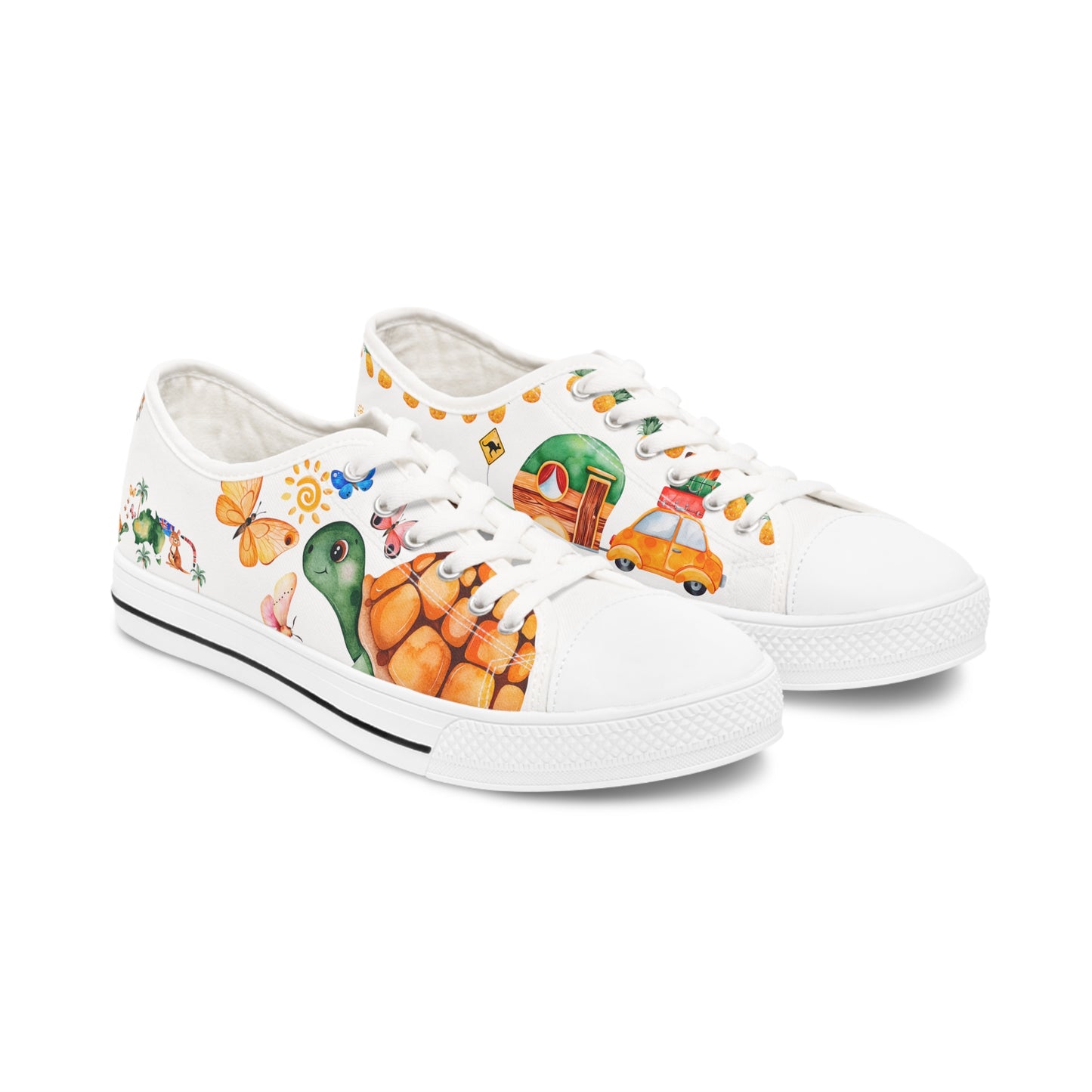 Australia is calling & i must Go- Travel Edition - White Background Sneakers