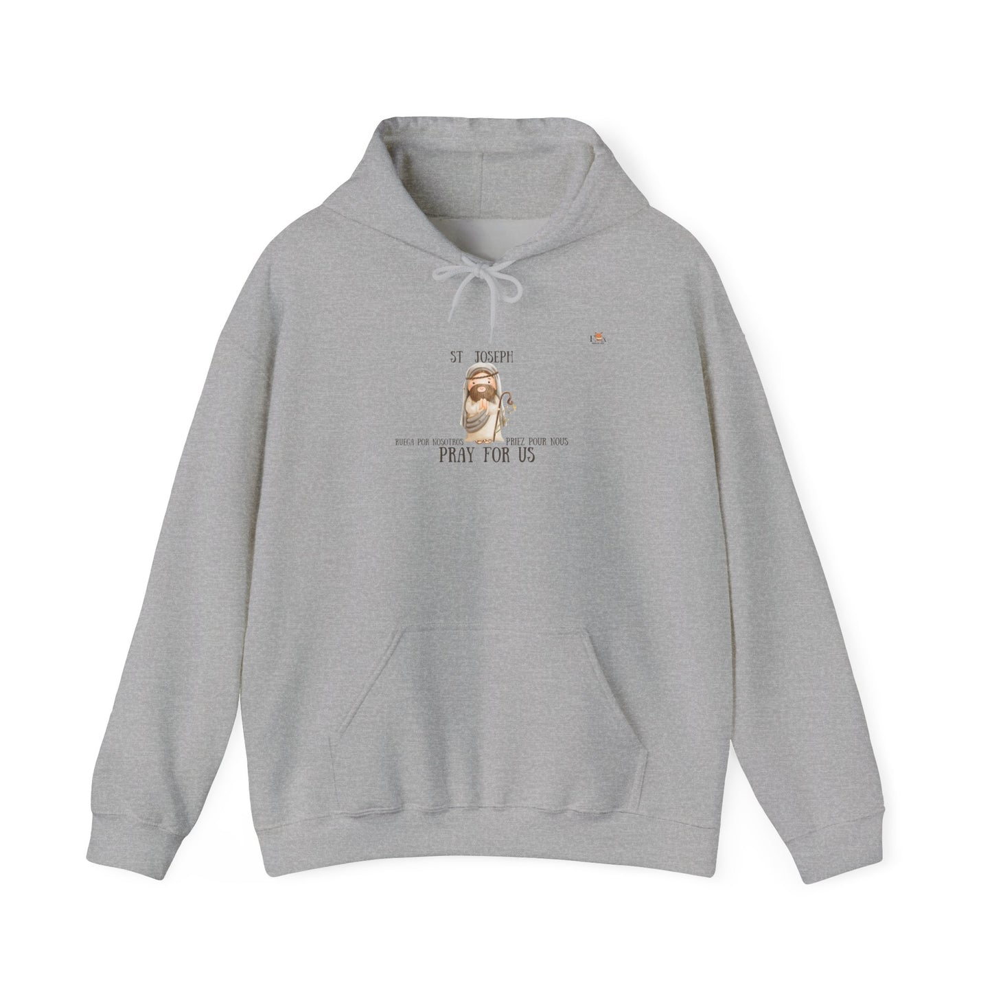 St-Joseph Pray For Us [Trilingual]-  Unisex Hoodie Sweatshirt