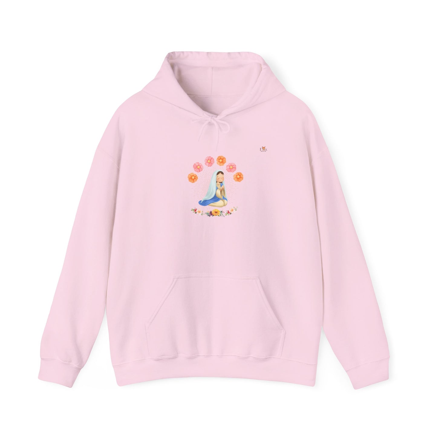 Mary Pray and Flowers-  Hoodie Sweatshirt