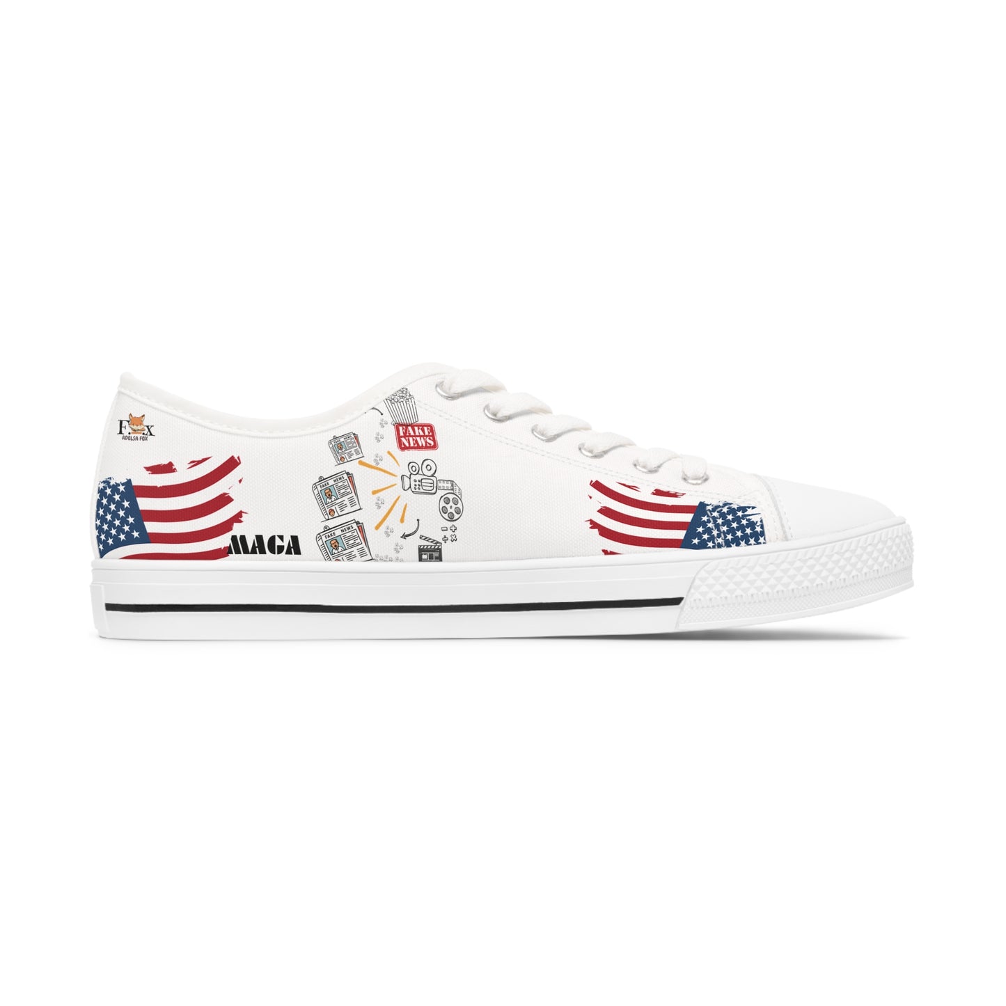 Donald Trump- President Edition - White Background Women's Sneakers