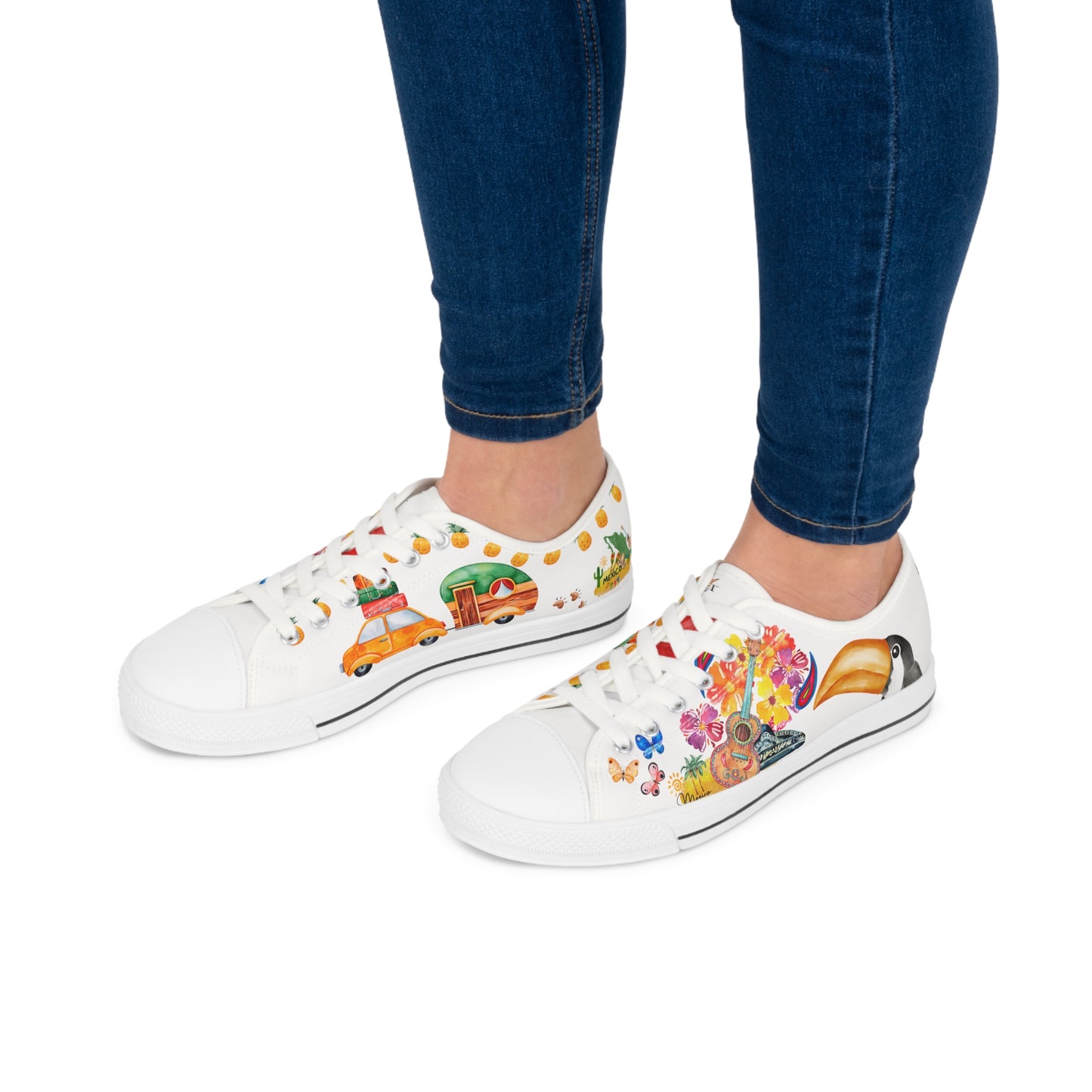 Mexico is calling & i must Go- Travel Edition - White Background Sneakers