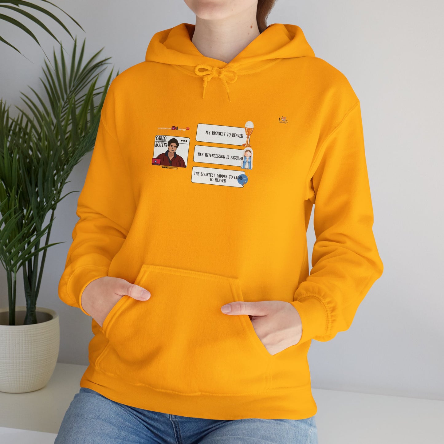 The Cyber Apostle Carlo Acutis -Hoodie Sweatshirt -Bright Colors