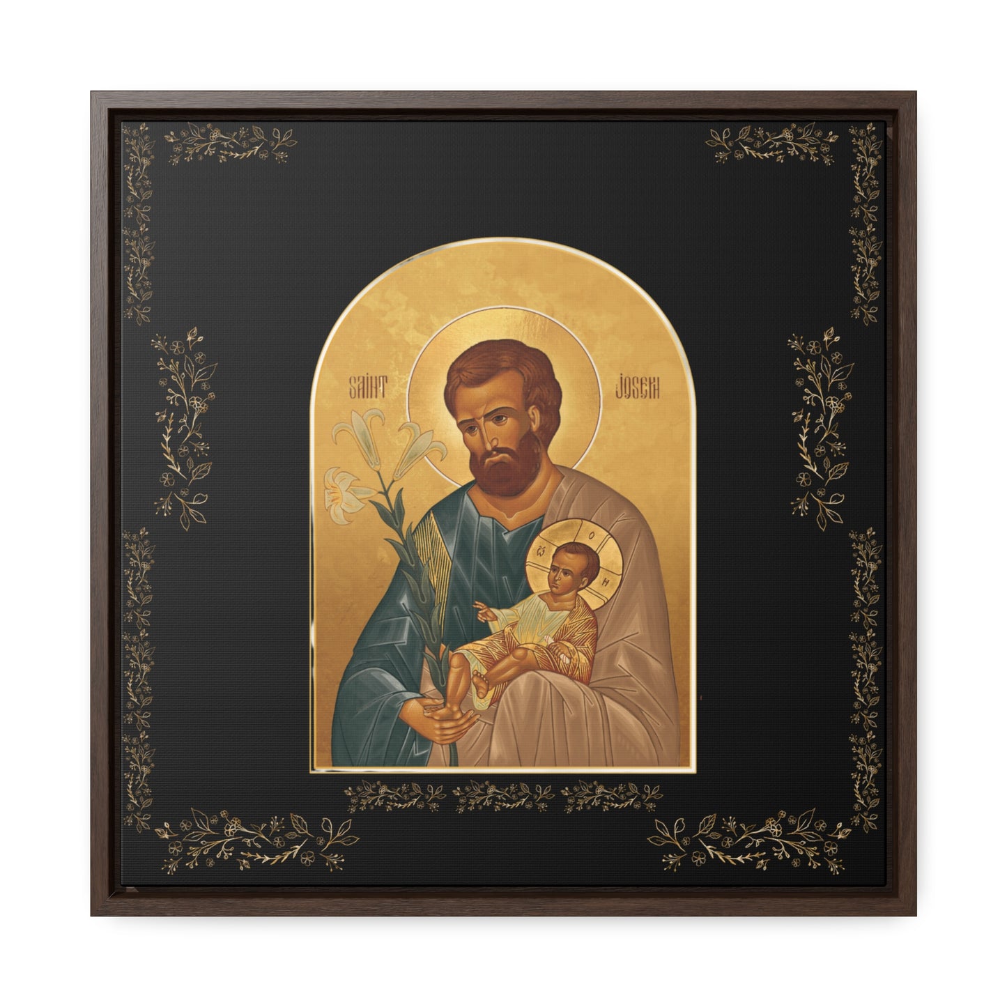 Saint Joseph and the baby Jesus-The Catholic Church of the Syriac Chaldean Tradition.