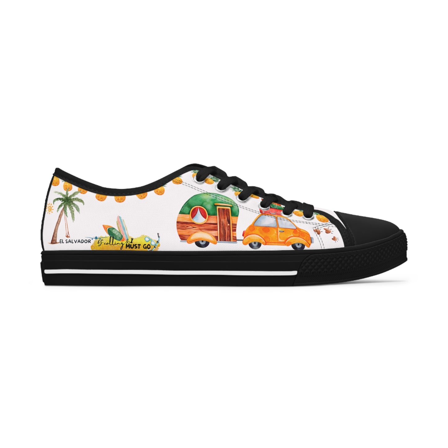 El Salvador is calling & i must Go- Travel Edition - White Background Sneakers