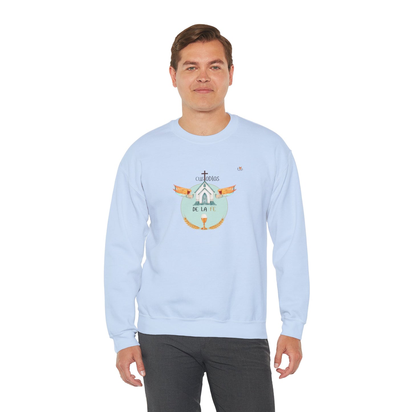 Custodios de la Fe [Original Logo] Unisex- Unisex Crewneck Sweatshirt