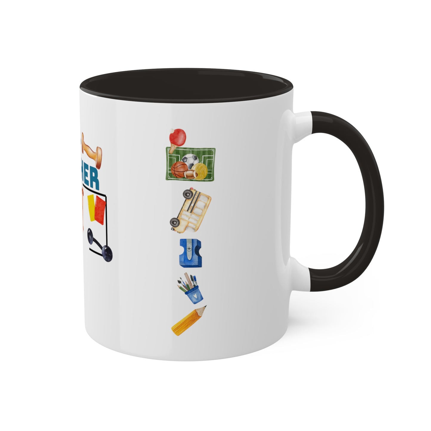 I'm The Teacher- Gym man Colorful Mugs [2 colours], 11oz