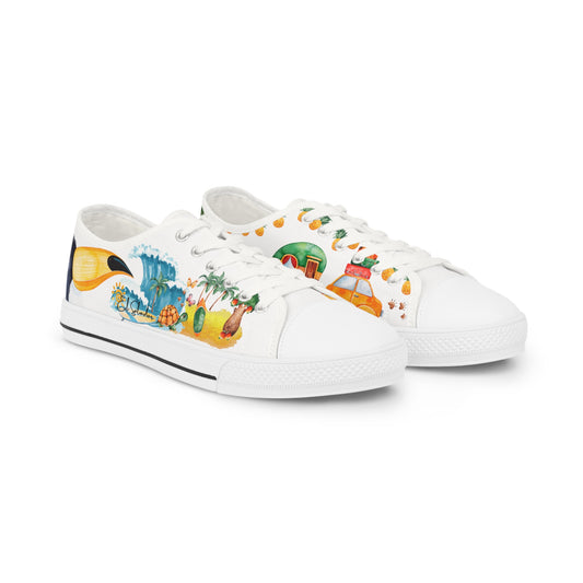 El Salvador is calling & i must Go- Travel Edition - White Background Men's Sneakers