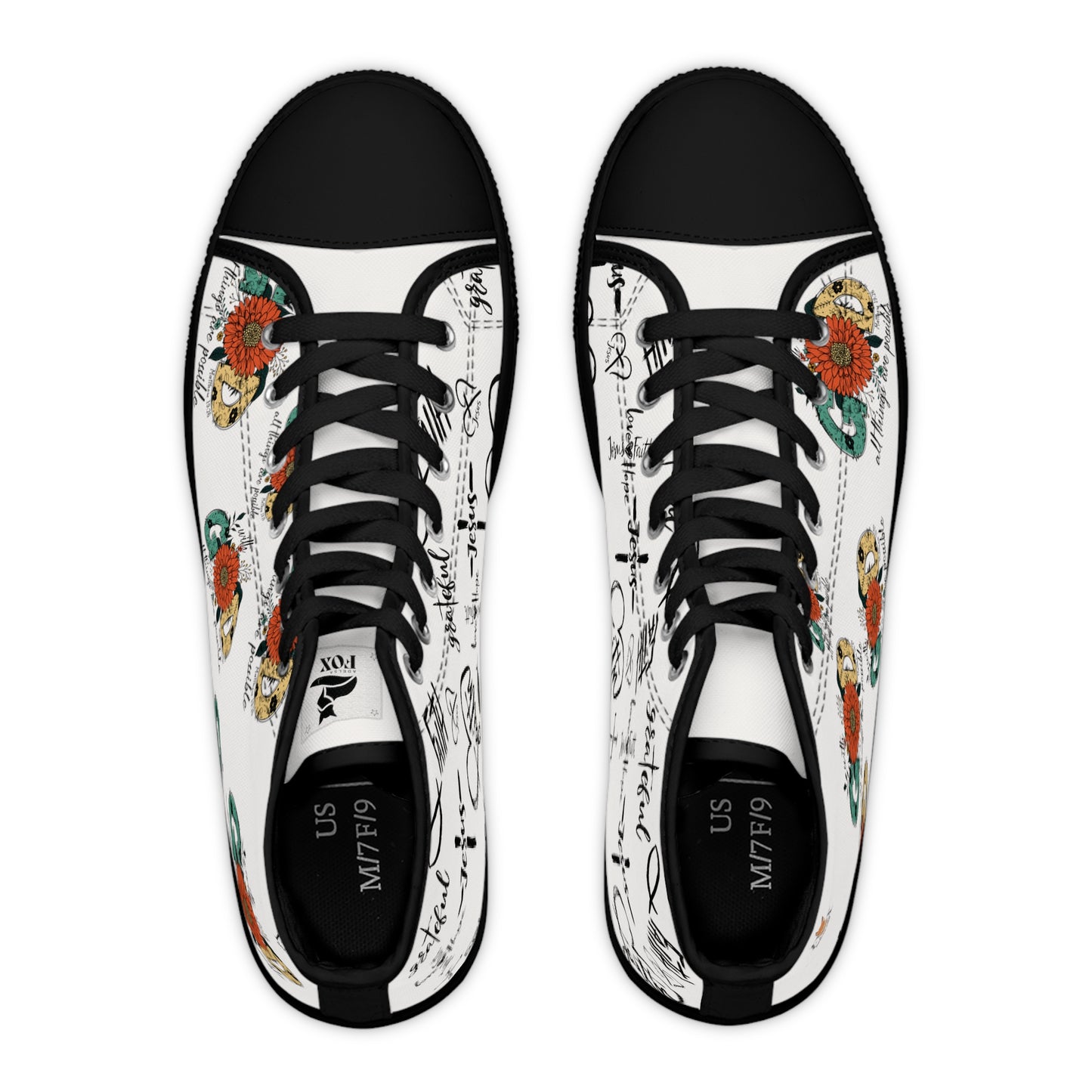 With God all things are possible -Women's High Top Sneakers