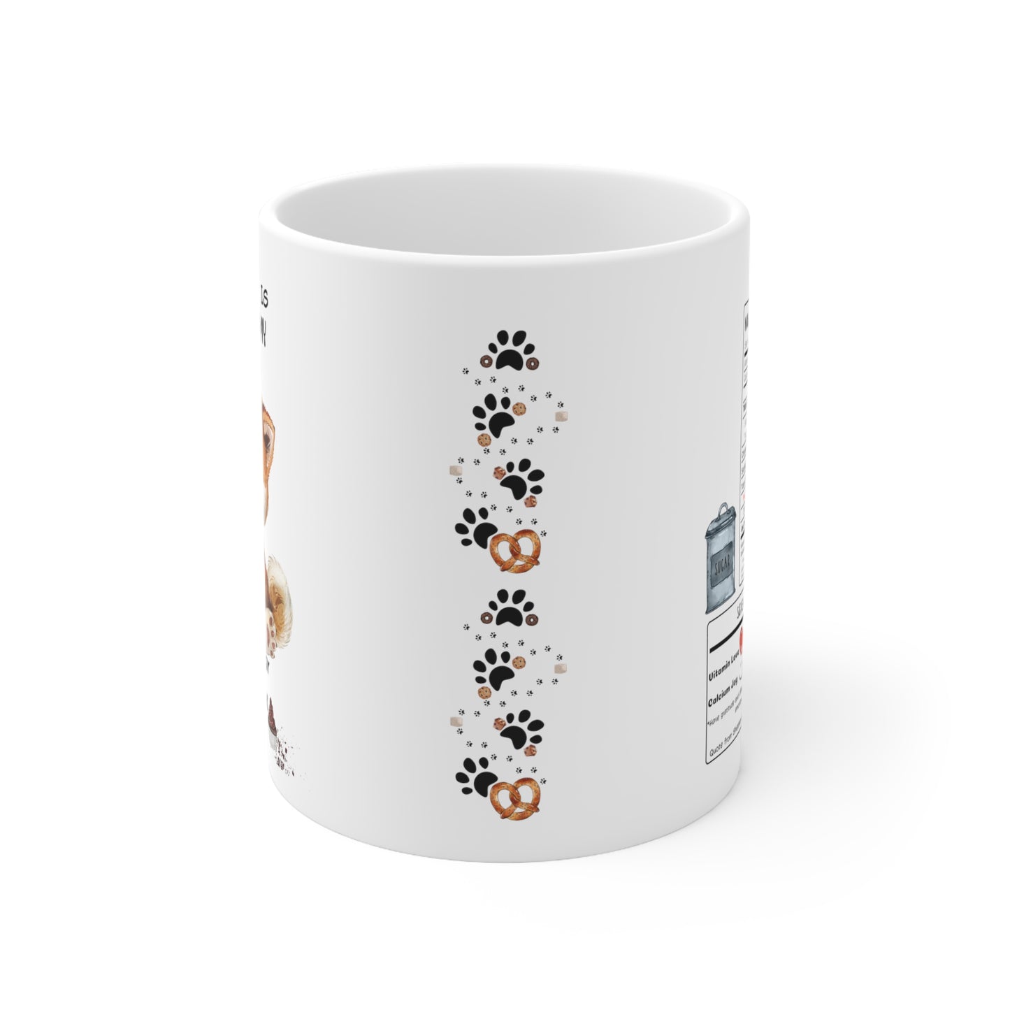 All i need is coffee and my dog - Akitalnu Ceramic Cup Cake Mug 11oz