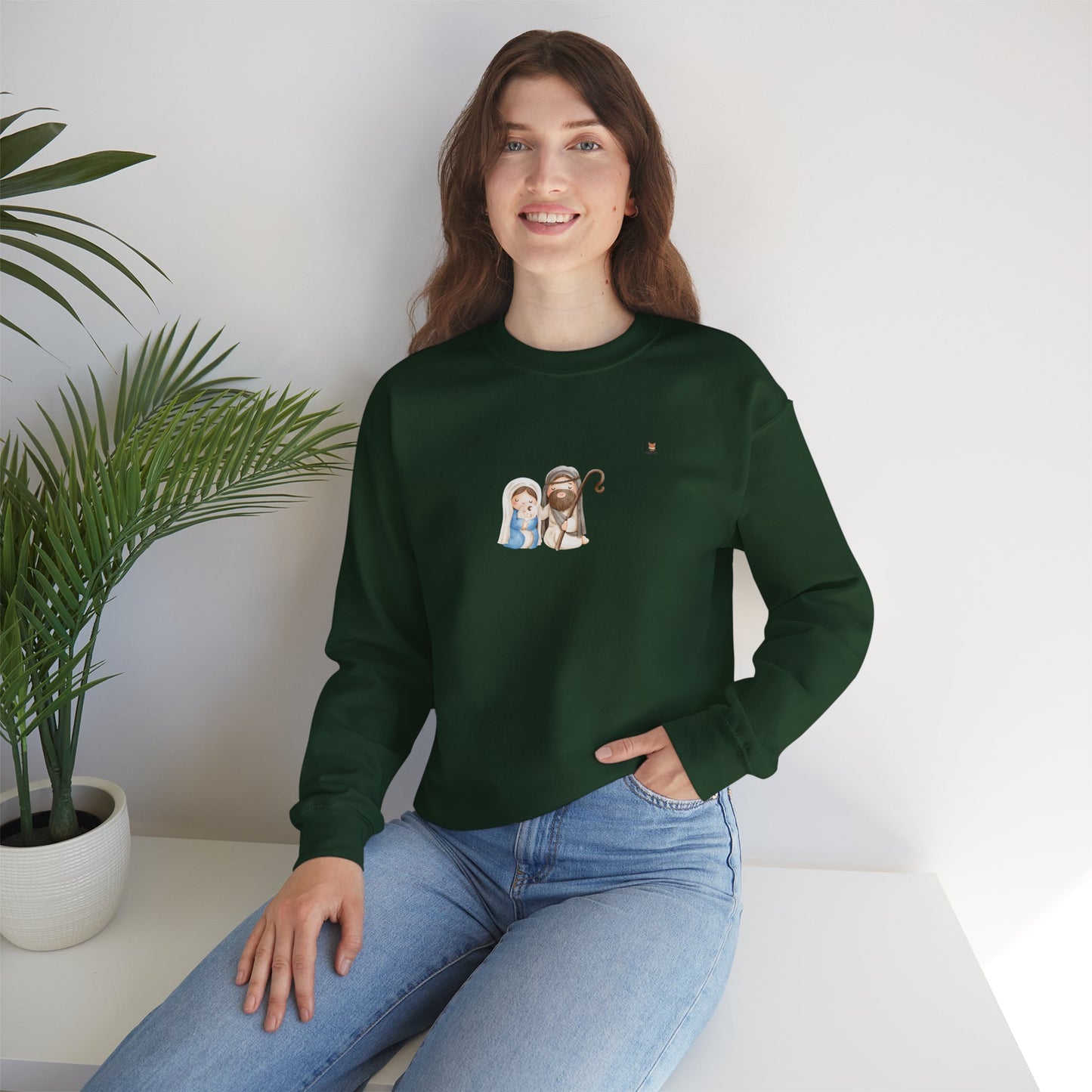 Holy Family- Unisex Crewneck Sweatshirt