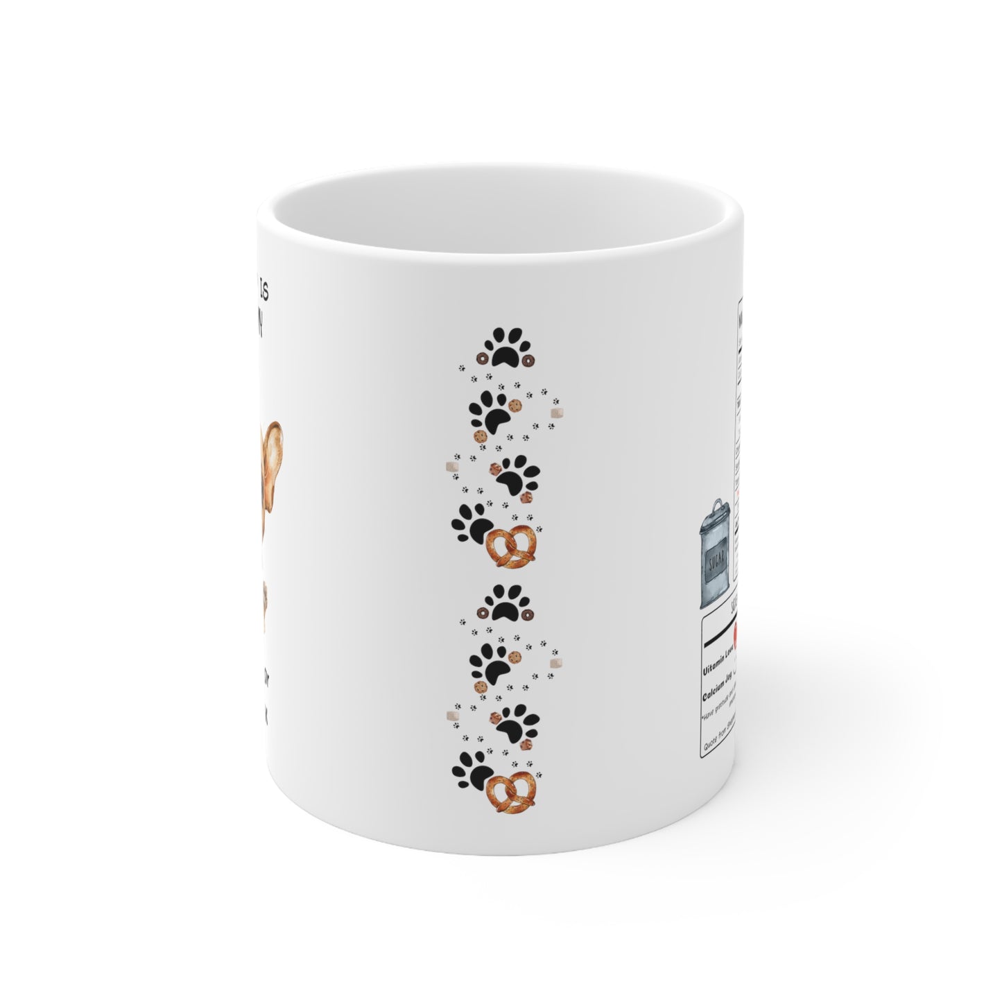 All i need is coffee and my dog - French Bulldog Brown Hair Ceramic  Mug 11oz